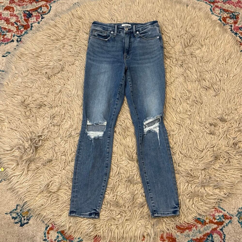 Good American distressed jeans 6/28